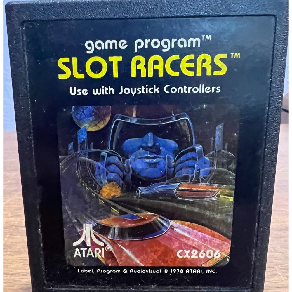 Vintage Atari 2600 Slot Racers 1978